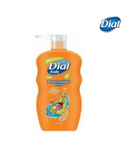 شامبو للأطفال للجسم و الشعر مع مضخة -برائحة البرتقال- سعة: 709مل Dial Kids Body + Hair Wash, Orange Splash من دايل