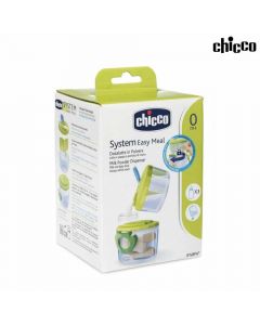 2 حافظة حليب بودرة ثنائية لحديثي الولادة وأكبر Chicco - System Easy Meal Milk Powder Dispenser من شيكو