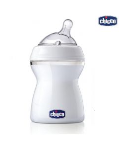 رضاعة الأطفال ناتشورال فيلينغ تدفق متوسط +شهرين Chicco – Baby bottle with nipple 2 Months white من شيكو