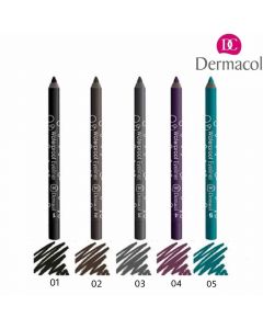 قلم تخطيط للعين ضد الماء - متعدد الدرجات اللونية - DERMACOL waterproof eyeliner من ديرماكول
