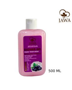 سائل استحمام، للجسم، برائحة التوت البري، سعة: 500 مل، من JAWA