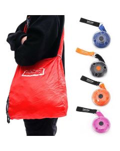حقيبة التسوق المبتكرة القابلة للطي Roll-Up Tote Shopping Bags In Small Pocket-Size Case متعدد الألوان