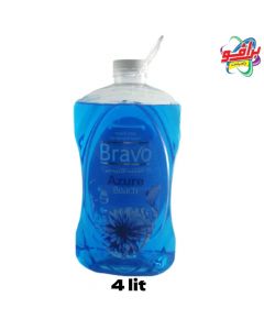 برافو صابون سائل لليدين والجسم- الشاطئ اللازوردي - 4 ليتر-Bravo من برافو