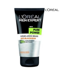 مقشر لوريال للرجال اكسبيرت بيور باور - 150 مل L'Oréal Paris Men Expert Pure Power Scrub 150ml من لوريال