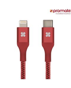 كابل USB Type-C عكسي - قياس 2 متر - لون أحمر - PROMATE USB TYPE-C OTG CABLE UNILINK LTC2 200cm RED من بروميت