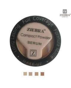 بودرة سيروم كومباكت للوجه - 12 غرام - عدة درجات - ZIEBRA Compact Poedwer Serum من زيبرا