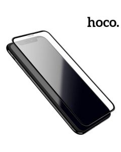 لزقة شاشة iPhoneX/XS/11 Pro - لون أسود - Full screen silk screen HD tempered glass set for iPhoneX/XS/11 Pro(G5) black من هوكو