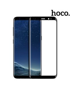 لزقة لحماية Galaxy S8 ضد الكسر HOCO Curve full protection tempered glass for Galaxy S8 BLACK من هوكو