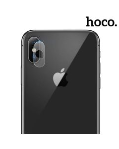 لزقة حماية لكاميرا جهاز آيفون HOCO Lens flexible tempered film for iPhoneX(2PCS)(V11) TRANSPARENT  من هوكو