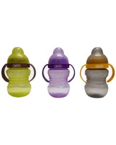 كأس ببليس حلمة طرية-متعددة الألوان- Cup bybliss-للأطفال من عمر 6 شهور ومافوق