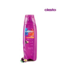 شامبو بخلاصة الكانولا مع الباشن فروت لجميع أنواع الشعر - 350 مل - Clesto Shampoo 350ml من كليستو