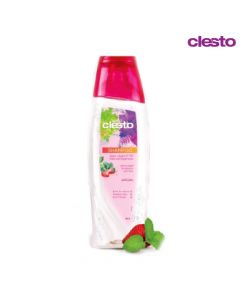 شامبو بخلاصة الفراولة مع النعناع لجميع أنواع الشعر - 350 مل - Clesto Shampoo 350ml من كليستو