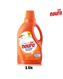 جل غسيل الملابس الملونة- برتقالي - 1 ليتر - White Laundry Gel Orange 1 Liter - من نورا