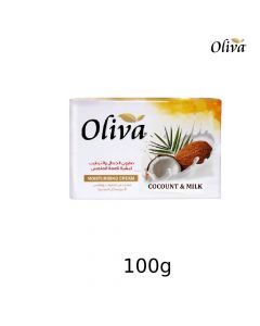 صابون كريم الجمال والترطيب بخلاصة جوز الهند - 100 غرام+25 غرام مجاناً- Oliva Moisturising Cream من أوليفا