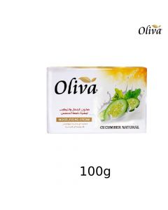 صابون كريم الجمال والترطيب بخلاصة الخيار الطبيعي- 100 غرام+25 غرام مجاناً- Oliva Moisturising Cream من أوليفا