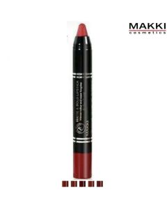 قلم أحمر شفاه مات آند بلود المقاوم للماء - 1.80 جرام - متعدد الألوان - MAKKI Matte and Bold Lipstick من مكي