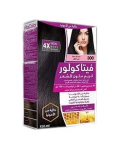 صبغة فيتاكولور خالية من الأمونيا-بني غامق 300- VitaColor 4XGlossy Hair Color Cream 150ml من فيتاكولور