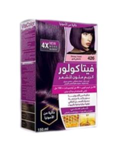 صبغة فيتاكولور خالية من الأمونيا-باذنجاني لامع 426 - VitaColor 4XGlossy Hair Color Cream 150ml من فيتاكولور