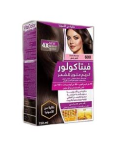 صبغة فيتاكولور خالية من الأمونيا-أشقر غامق 600- VitaColor 4XGlossy Hair Color Cream 150ml من فيتاكولور