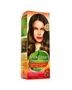 صبغة الشعر فيتاكولور ناتشرالز -أشقر رمادي 7.1 - VITA COLOR COLOR NATURAL 50ML من فيتاكولور