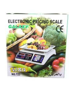 ميزان إلكتروني رقمي تجاري للفواكه والخضار -ناطق بالعربي -ELECTRONIC PRICING SCALE GALAXY 4V - غالكسي