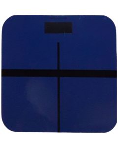 ميزان الكتروني شخصي - تصميم مربع - Digital Personal Scale لون أزرق غامق