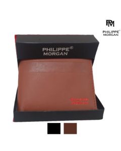 محفطة جلد طبيعي- متعدد الالوان - من philippe morgan