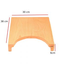دفة تقطيع قوس صغير - خشب زان - قياس 38×30×6 سنتيمتر