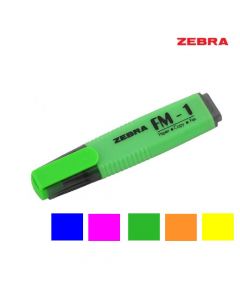 قلم هايلايتر فوسفوري زيبرا - متعدد الألوان -ZEBRA FM-1 phosphorescent pen- من زيبرا