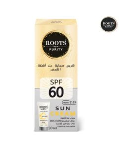 كريم حماية من الشمس للوجه SPF60 لون بيج - سعة 50 مل -Roots Purity Sun Crame SPF60 من روتس بيورتي