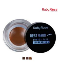 كريم حواجب مضاد للماء بيست برو Best Brow Ruby Rose Eyebrow Ointment - Kit with 3 units Assorted Colors من روبي