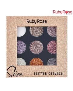 باليت ظلال عيون شاين جليتر لايت Ruby Rose glitter shine light palette - HB-8407-G من روبي روز