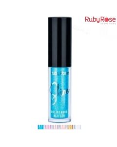 محدد العيون السائل شاين غليتر -متعدد الألوان- Ruby rose Glitter Shine liquid glitter eyeliner-HB 8416 من روبي روز