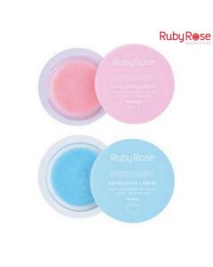 مقشر الشفاه برائحتين الفراولة والنعناع- Ruby Rose HB-8525 Scrubby Lip Scrub من روبي روز