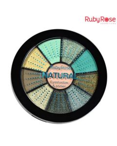 مجموعة ظلال العيون دائرية ناتيورال -04- ROUND SHADOW PALETTE Natural - RUBY ROSE من روبي روز