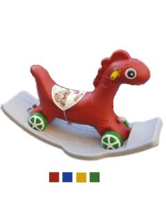 حصان هزاز بلاستيك للأطفال - بألوان متعددة