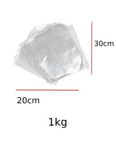 أكياس مونة نايلون شفاف -1 كيلو غرام - قياس 20*30 سنتيمتر - من الزين بلاست