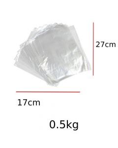 أكياس مونة نايلون شفاف -1 كيلو غرام - قياس 17*27 سنتيمتر - من الزين بلاست