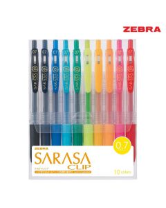 طقم أقلام حبر ساراسا كليب -قياس 0.7 ملم- ملون - ZEBRA Sarasa Clip Ink Pen Set - من زيبرا