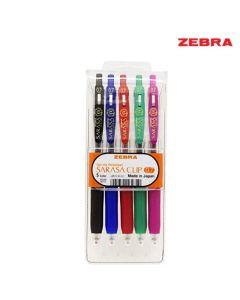 طقم أقلام ساراسا كليب- قياس 0.7ملم - ZEBRA Sarasa Clip Pen Set - من زيبرا