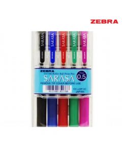 طقم أقلام حبر ساراسا كليب 0.5 ملم- ملون -ZEBRA Sarasa Clip Fountain Pen Set - من زيبرا