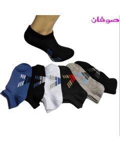 6 أزواج من الجوارب القصيرة صبياني حرف Y -متعددة الألوان- (سوكيت) Piece 6 Boy Low Cut Cotton Ankle Socks من صوفان