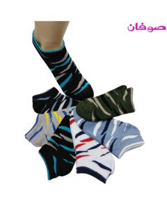 6 أزواج من الجوارب القصيرة صبياني مارنز-متعددة الألوان- (سوكيت) Piece 6 Boy Low Cut Cotton Ankle Socks من صوفان