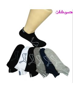 6 أزواج من الجوارب القصيرة الرجالية بوما -متعددة الألوان-(سوكيت) Piece 6 Man Low Cut Socks من صوفان