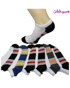 6 أزواج من الجوارب القصيرة الرجالية- متعدد الألوان-(سوكيت) Piece 6 Man Low Cut Socks من صوفان