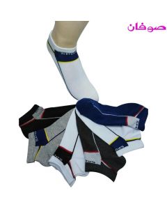 6 أزواج من الجوارب القصيرة الرجالية سبورت -متعدد الألوان-(سوكيت) Piece 6 Man Low Cut Socks من صوفان