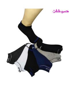 6 أزواج من الجوارب القصيرة الرجالية ريبوك Reebok -متعدد الألوان-(سوكيت) Piece 6 Man Low Cut Socks من صوفان