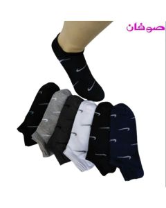 6 أزواج من الجوارب القصيرة الرجالية NIKE -متعددة الألوان-(سوكيت) Piece 6 Man Low Cut Socks من صوفان