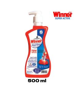 صابون سائل لليدين مطور برائحة الفريز (مضخة) - 500مل - Liquid hand soap with strawberry scent 500ml - من وينر