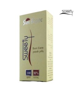 كريم واقي شمسي مع عامل حماية -100 SPF - أبيض - السعة: 50 مل Sweety sun care من سويتي